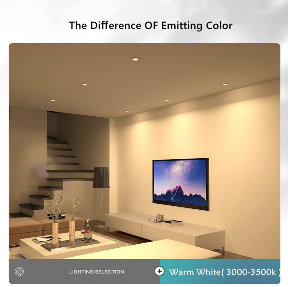 Led Downlight Recessed Dimmable Led Ceiling Light Spot Light Square Anti glare Design 7W 12W 15W For Living Room Bedroom Kitchen