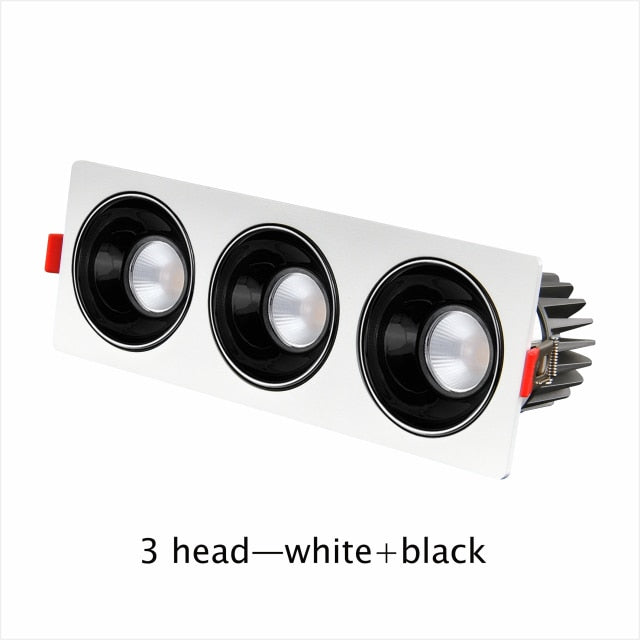 Led Downlight Recessed Dimmable Led Ceiling Light Spot Light Square Anti glare Design 7W 12W 15W For Living Room Bedroom Kitchen