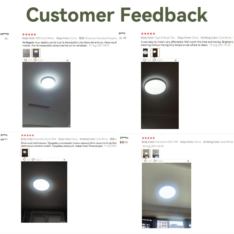Ultra Thin LED Ceiling Lights For Living Room Modern Surface Mounted Led Panel Ceiling Lamps For Room Bedroom Lighting Fixture