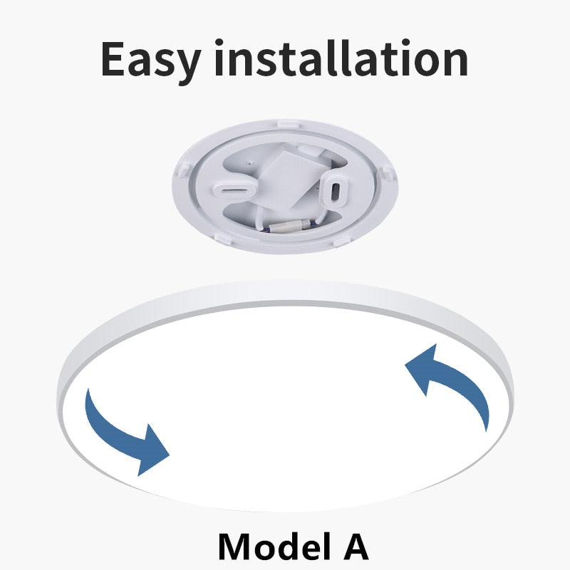 Ultra Thin LED Ceiling Lights For Living Room Modern Surface Mounted Led Panel Ceiling Lamps For Room Bedroom Lighting Fixture