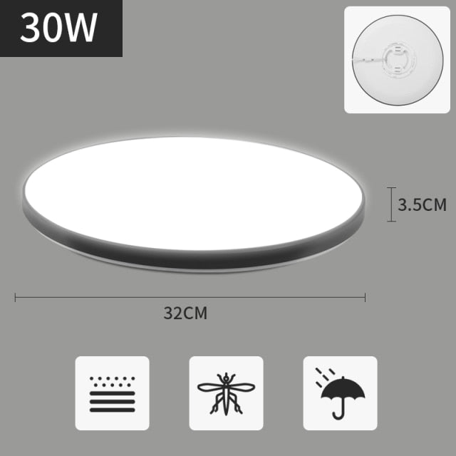 Ultra Thin LED Ceiling Lights For Living Room Modern Surface Mounted Led Panel Ceiling Lamps For Room Bedroom Lighting Fixture