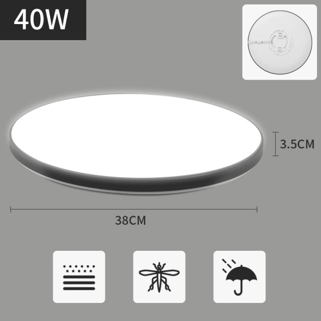 Ultra Thin LED Ceiling Lights For Living Room Modern Surface Mounted Led Panel Ceiling Lamps For Room Bedroom Lighting Fixture