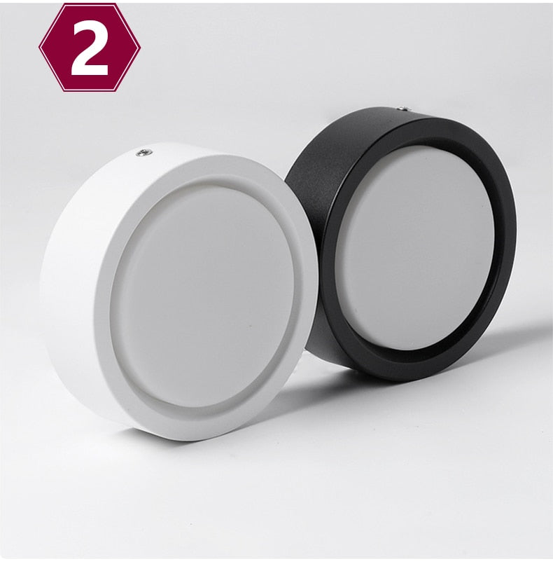 LED Downlight Surface Mounted Spot Ceiling Lamp 15W 18W 24W 12W 9W 7W 5W Ultra Thin Bedroom Living Room Lighting 220V