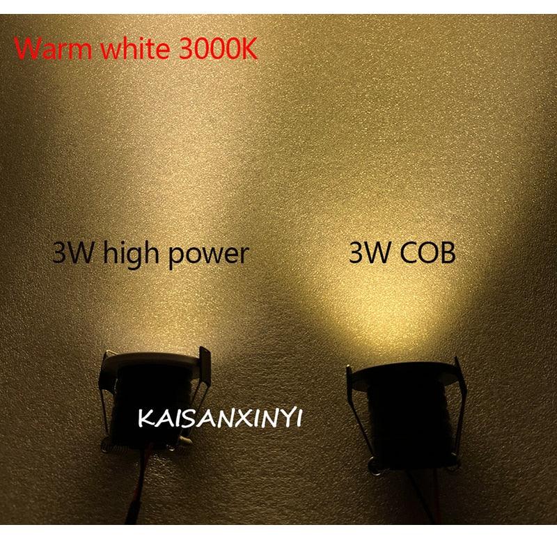10pcs 3W LED Downlight Aluminum Recessed Dimmable Spot Lighting 220V 110V Ceiling Bedroom Kitchen Indoor Down Lamp - LED Lights For Sale : Affordable LED Solutions : Wholesale Prices