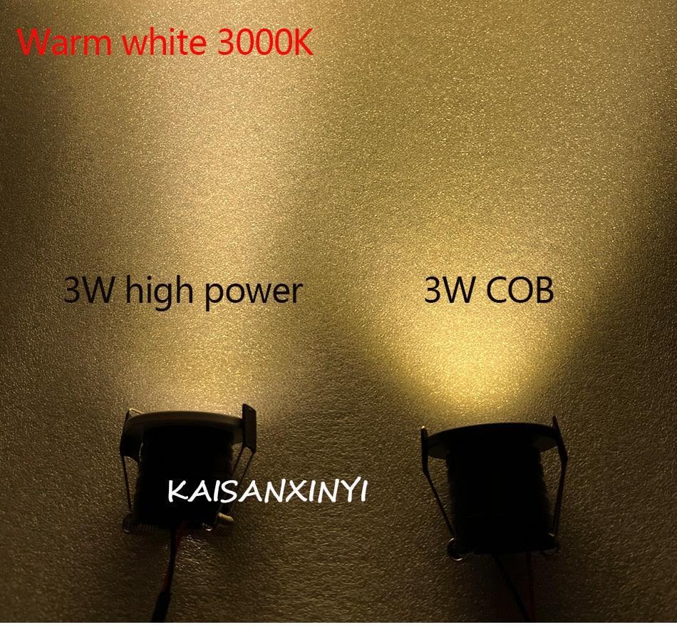 10pcs 3W LED Downlight Aluminum Recessed Dimmable Spot Lighting 220V 110V Ceiling Bedroom Kitchen Indoor Down Lamp - LED Lights For Sale : Affordable LED Solutions : Wholesale Prices