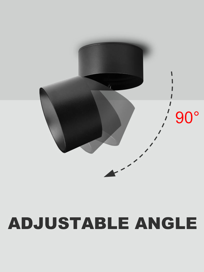 LED Surface Mounted Downlight Ceiling Spotlight Adjustable Angle Non-opening Ceiling Aisle Corridor Entrance Hallway Downlight