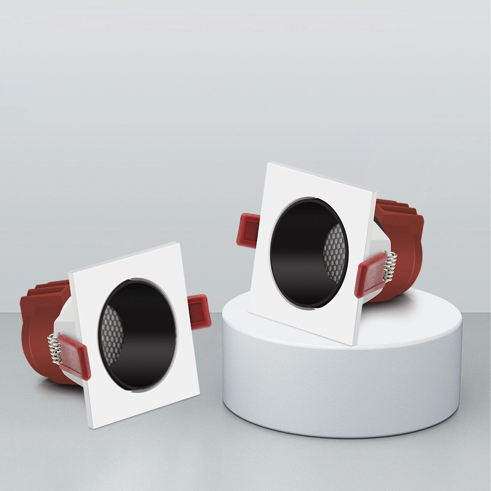 Dimmable Square Led Downlight Ceiling Spot Light 7w 15w 24w COB Ceiling Recessed Downlight AC85-265V Recessed Indoor Lightings