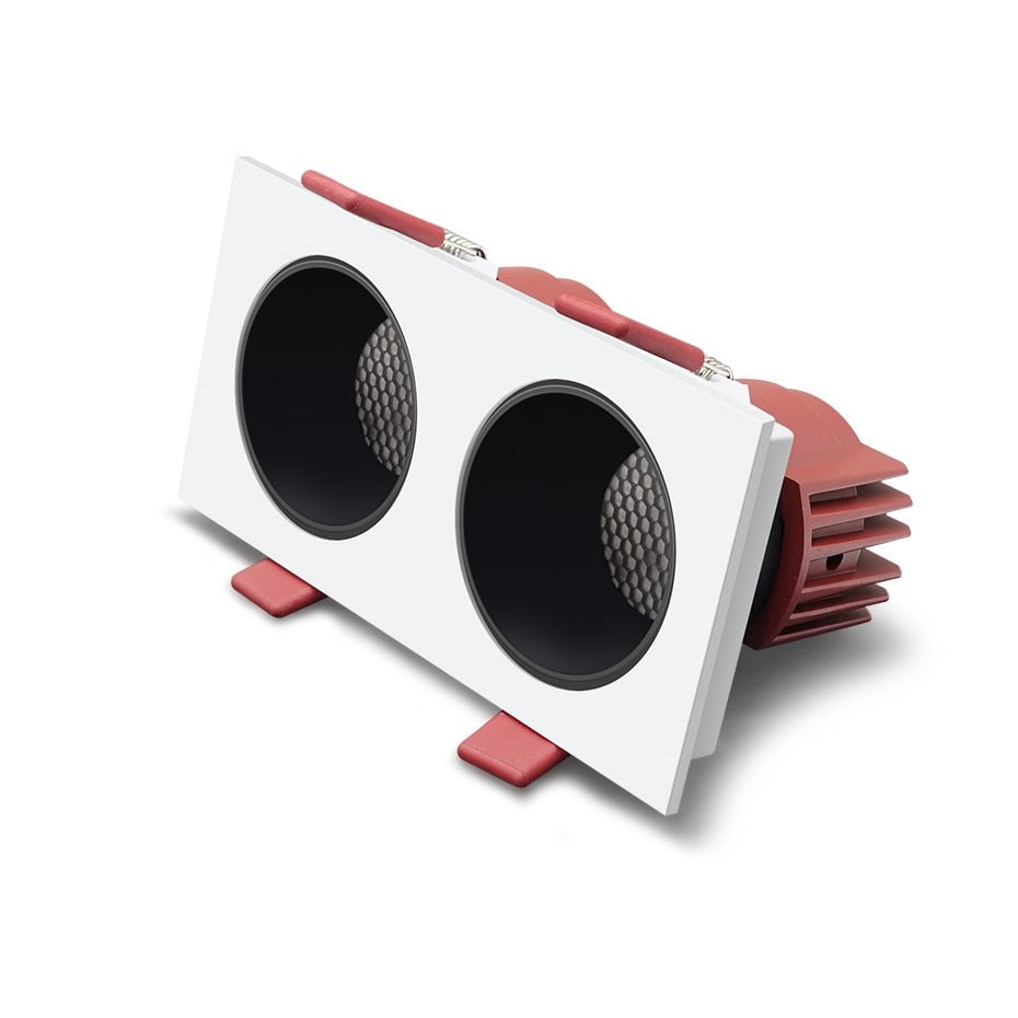 Dimmable Square Led Downlight Ceiling Spot Light 7w 15w 24w COB Ceiling Recessed Downlight AC85-265V Recessed Indoor Lightings