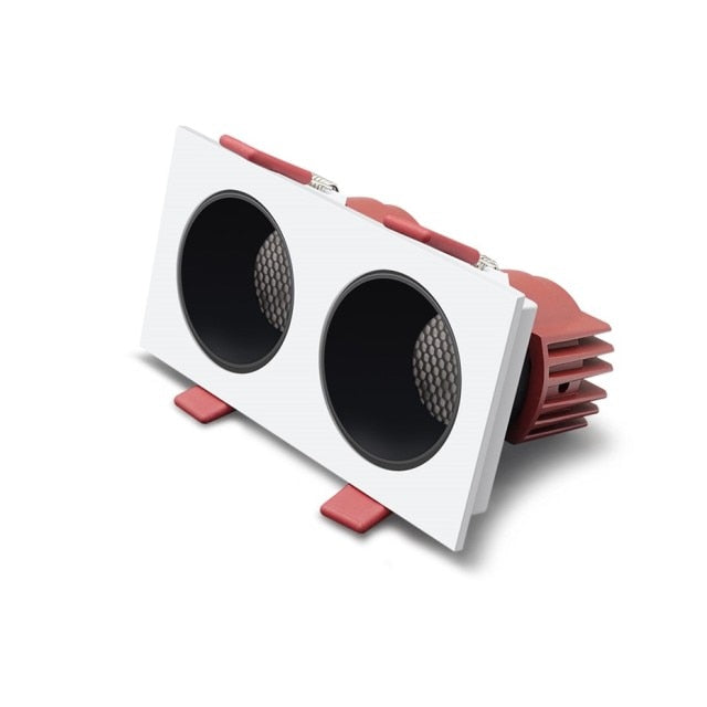 Dimmable Square Led Downlight Ceiling Spot Light 7w 15w 24w COB Ceiling Recessed Downlight AC85-265V Recessed Indoor Lightings