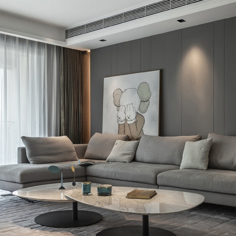 LED embedded square downlight borderless anti-glare ceiling spotlight without main light for home living room