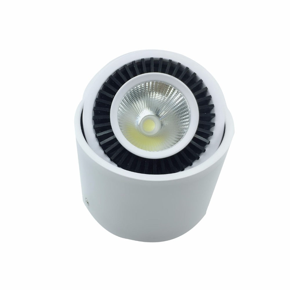 DHL Free 10pcs Surface Mounted COB LED Downlight 5W 7W 9W 15W Down Light LED Spot light lamp AC85-265V Warm/Natural/Cold White