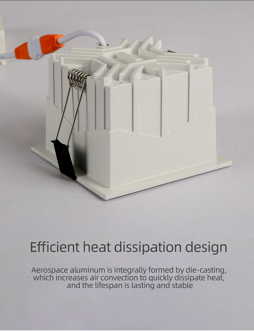 Aisilan LED Embedded Ceiling Spotlight Square Downlight Grille Honeycomb Anti-glare Recessed Light For Indoor Living Room