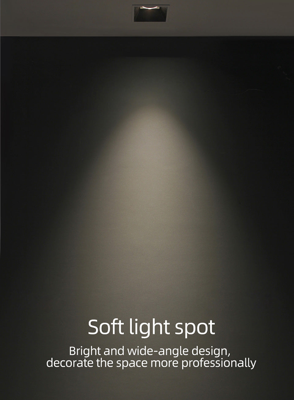 Aisilan LED Embedded Ceiling Spotlight Square Downlight Grille Honeycomb Anti-glare Recessed Light For Indoor Living Room