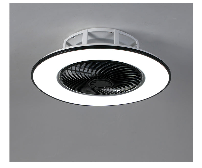 European simple modern ceiling fan lamp dining room bedroom study living room quiet thin invisible decorative ceiling lamp