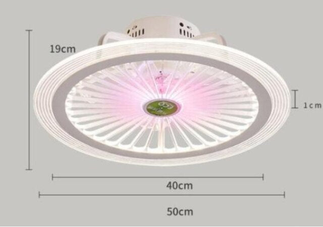 HengYuan lighting intelligent ceiling fan lamp modern design led creative lamp bedroom study restaurant three color remote co