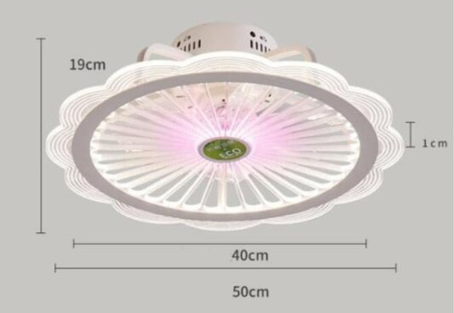 HengYuan lighting intelligent ceiling fan lamp modern design led creative lamp bedroom study restaurant three color remote co