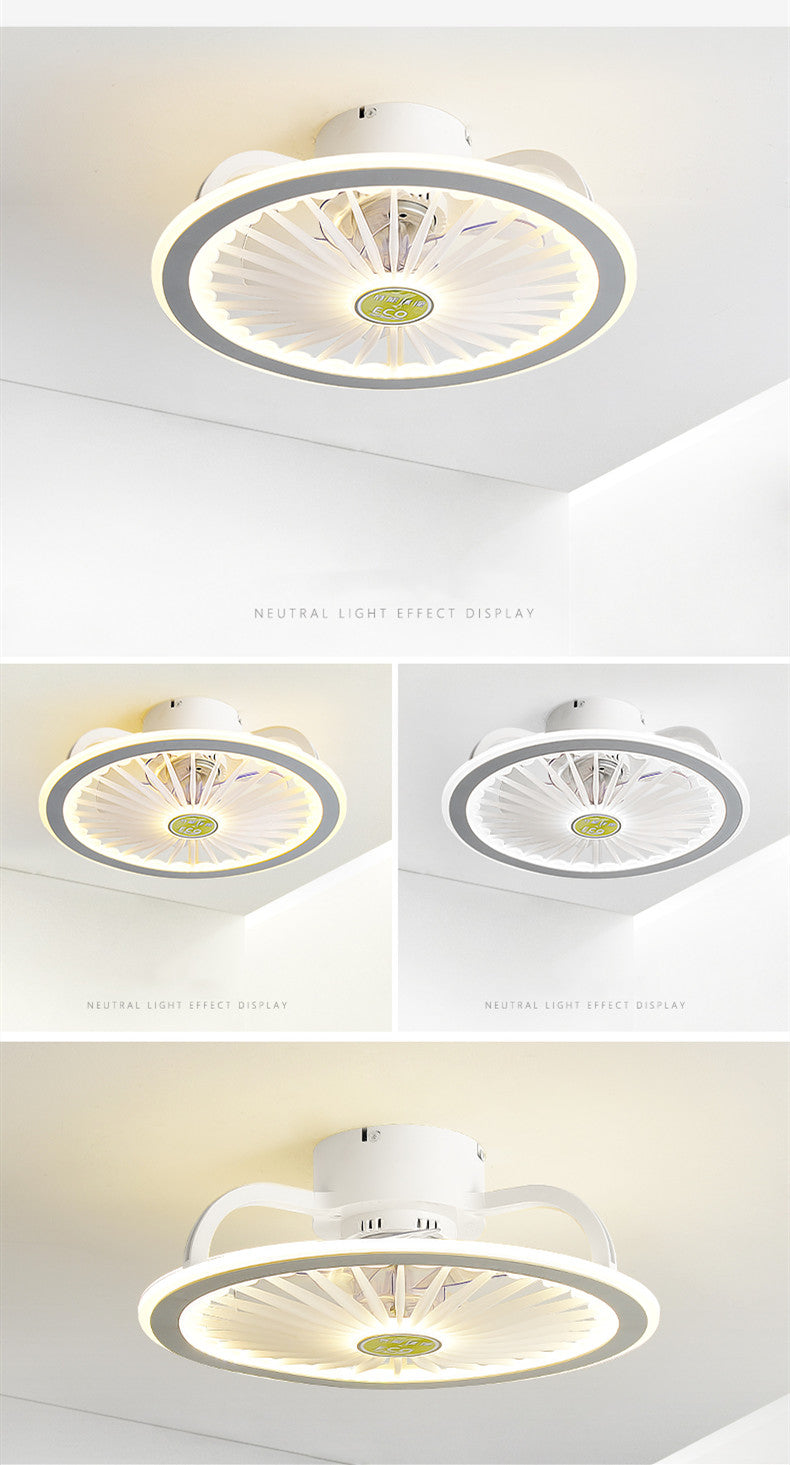 Remote control LED ceiling fan modern lamp with lamp remote control fan 50cm bedroom decoration application accessories