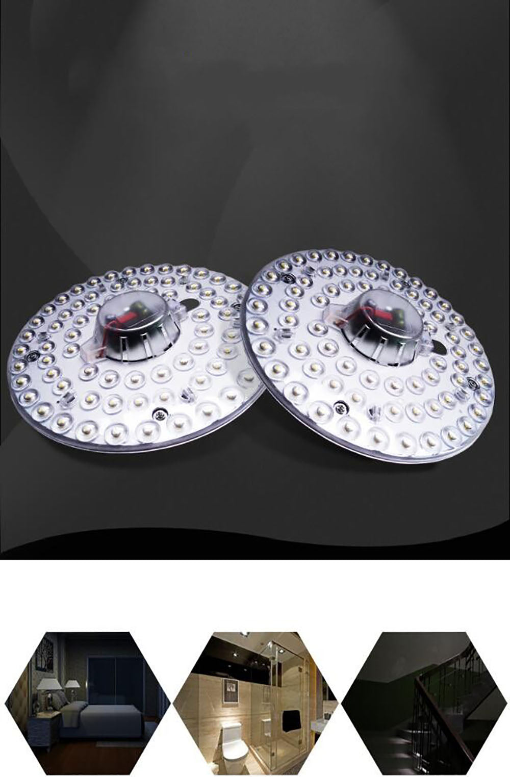 LED Panel Light SMD2835 36W 24W 18W 12W Module Lamp Energy Saving 220V Round Ceiling Lamp Board Light Indoor Wall Lamp spotlight