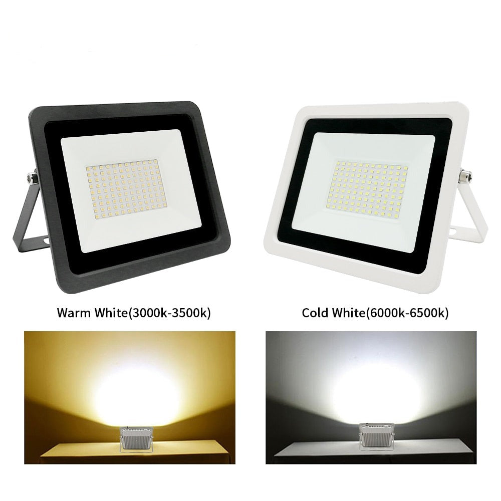 LED Flood Light 10W 20W 30W 50W 100W AC220V IP68 Waterproof Outdoor Spotlight Street Light Foco Led Exterior Wall Lamp Reflector