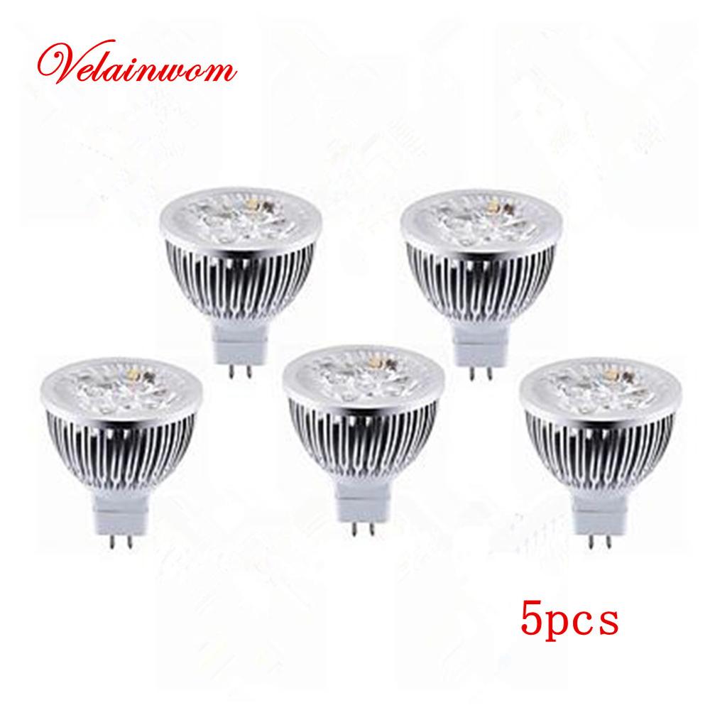 Spotlight Bulb 12V 5pcs/Lot MR16 Warm/Cool White 9/12/15W LED Downlight Lamp For Ceiling Lights/Window Display/Studio Light