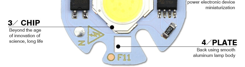 Lampada Smart IC LED COB Chip 3W 5W 7W 9W 220V Y32 5Pcs For DIY LED Light Bulb Downlight Spotlight Need Not Lighting Transformer