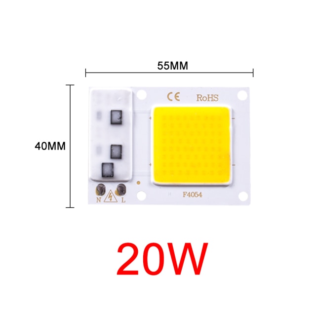 COB LED Lamp Chip AC 110V 220V 10W 20W 30W 50W LED Beads Lamp Box No Need Driver for Flood Light Spotlight Downlight Lighting