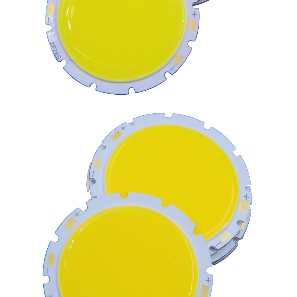 LED 49mm 42mm round LED COB Light Source Module warm nature white 15W 20W 30W lamp flip chips for downlight