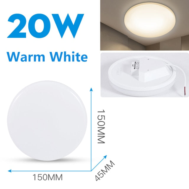 LED Panel Light 50W 30W 20W Led Ceiling Lights Lamp Surface Mounted 220V Round Downlight For Indoor Home Living Room Lighting