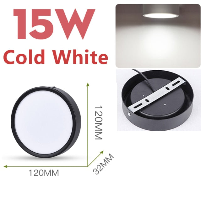 LED Panel Light 50W 30W 20W Led Ceiling Lights Lamp Surface Mounted 220V Round Downlight For Indoor Home Living Room Lighting