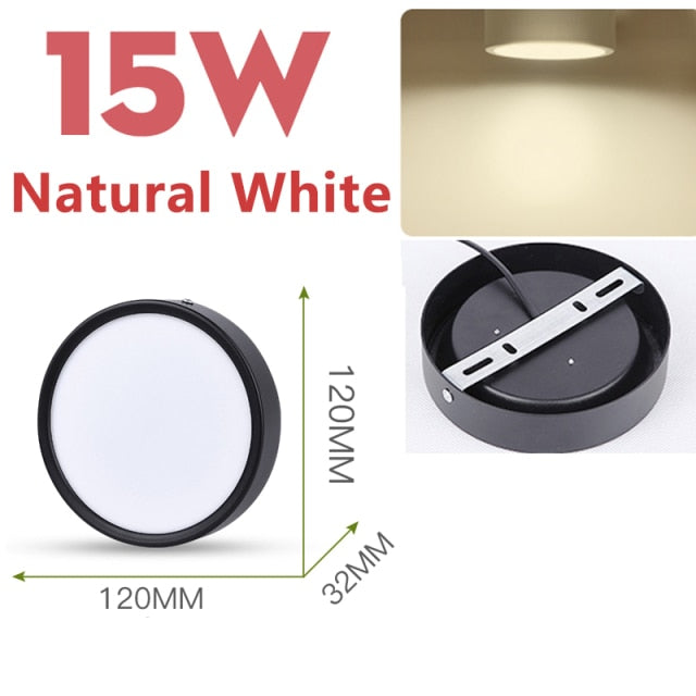 LED Panel Light 50W 30W 20W Led Ceiling Lights Lamp Surface Mounted 220V Round Downlight For Indoor Home Living Room Lighting