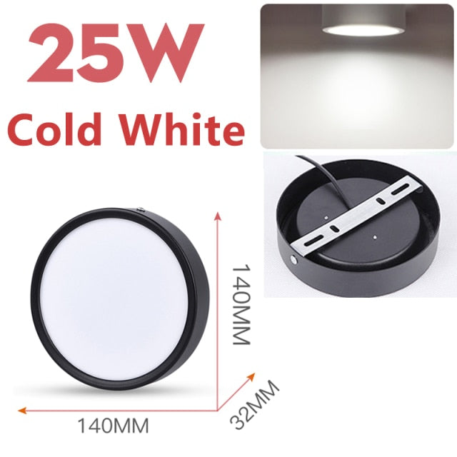 LED Panel Light 50W 30W 20W Led Ceiling Lights Lamp Surface Mounted 220V Round Downlight For Indoor Home Living Room Lighting