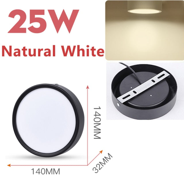 LED Panel Light 50W 30W 20W Led Ceiling Lights Lamp Surface Mounted 220V Round Downlight For Indoor Home Living Room Lighting