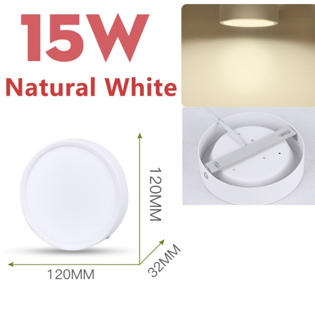LED Panel Light 50W 30W 20W Led Ceiling Lights Lamp Surface Mounted 220V Round Downlight For Indoor Home Living Room Lighting