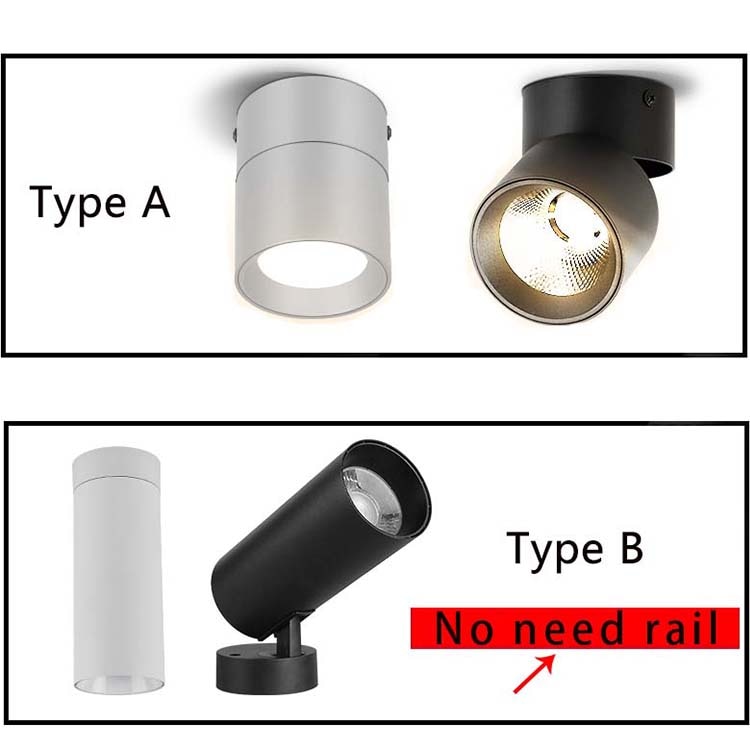 Led Spotlights COB Foco Led Spot Light Lamp Ceiling 10W 20/30W Track Lights Foldable Downlight for Home Shop Clothing Store 220V