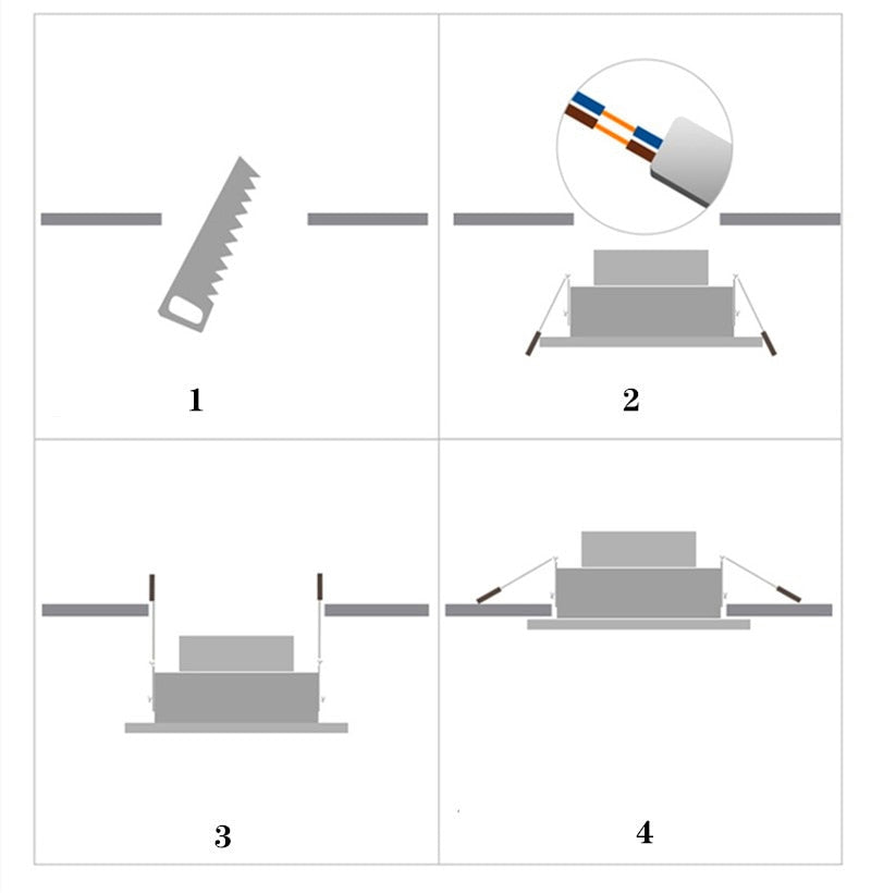 Recessed Square Bright white black LED Dimmable Downlight COB 7W 9W 12W 14W 18W 24W LED Spot light Ceiling Lamp AC85-265V