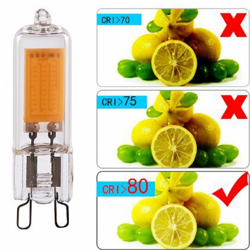 Super Bright G9 LED Light Bulb 7W 9W 12W 15W 220V Glass Lamp Cold White/Warm White Constant Power Light LED Lighting G9 COB Bulbs