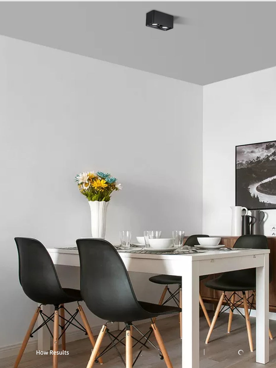 Square Surface Mounted Ceiling Downlight lamp 7W 14W ceiling led lights AC110V 220V cob led spot lights Ceiling Fixtures Lighting