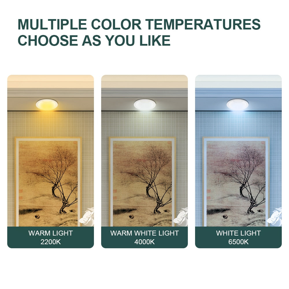 Gledopto Zigbee 3.0 Smart RGBCCT LED Downlight Pro 6W/12W Waterproof Rating IP54 Work With Tuya APP/Voice/RF Remote Control