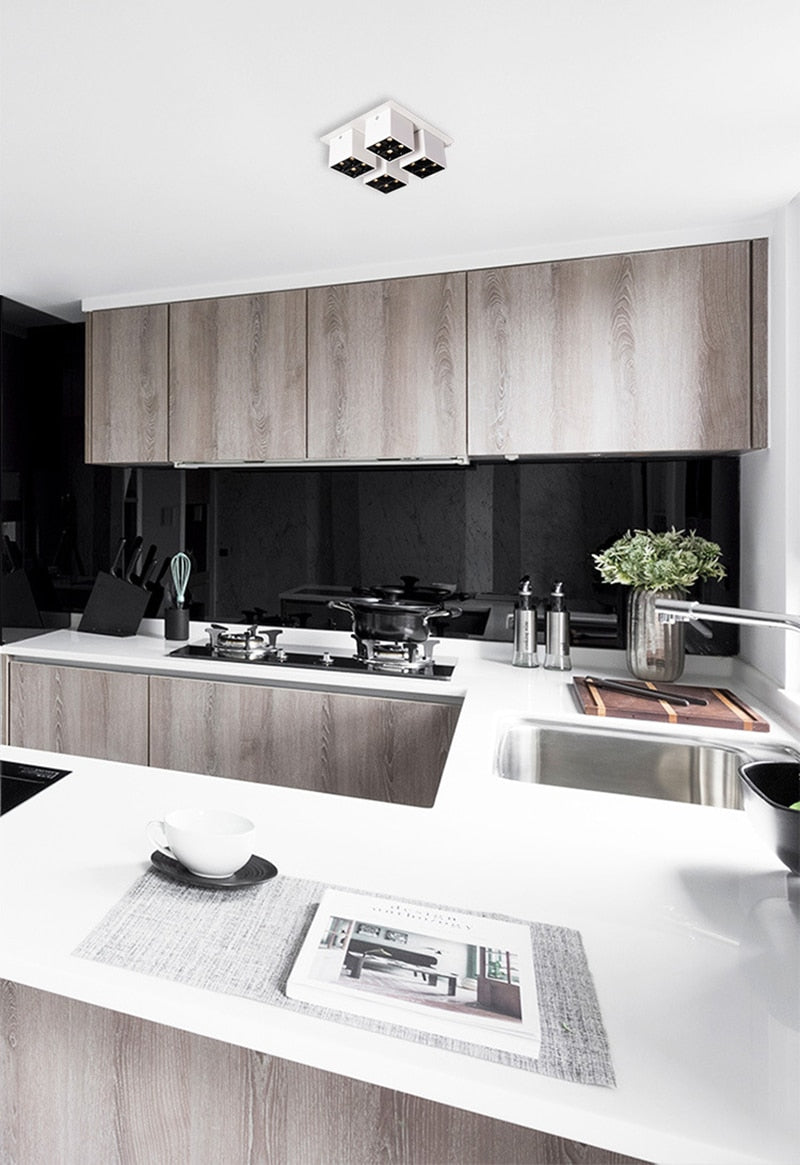 LED downlight square spotlight 32W embedded ceiling downlight bedroom living room aisle restaurant home lighting lighting