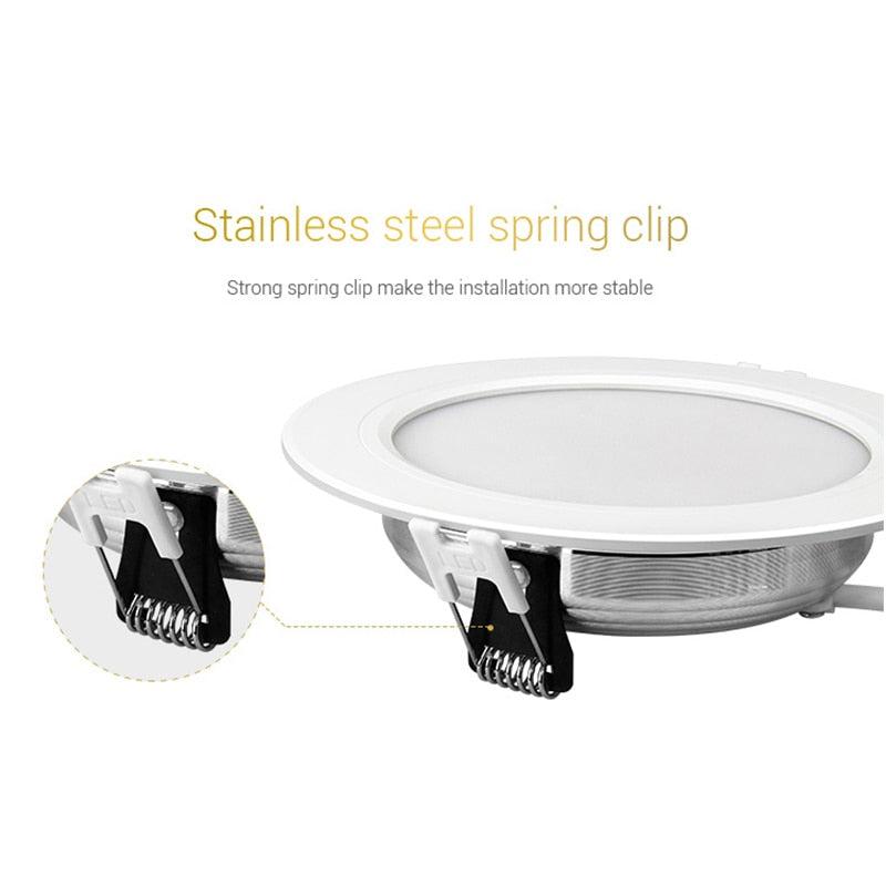 Miboxer FUT061 9W RGB+CCT LED Downlight Dimmable AC220V Recessed Downlight 2700K-6500K Support 2.4HG Remote/ WiFi APP Control