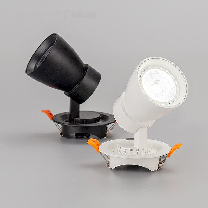 Dimmable Embedded COB Ceiling 12W 20W 35W AC85-265V Rotate 360 Degrees LED Downlight Home Lighting