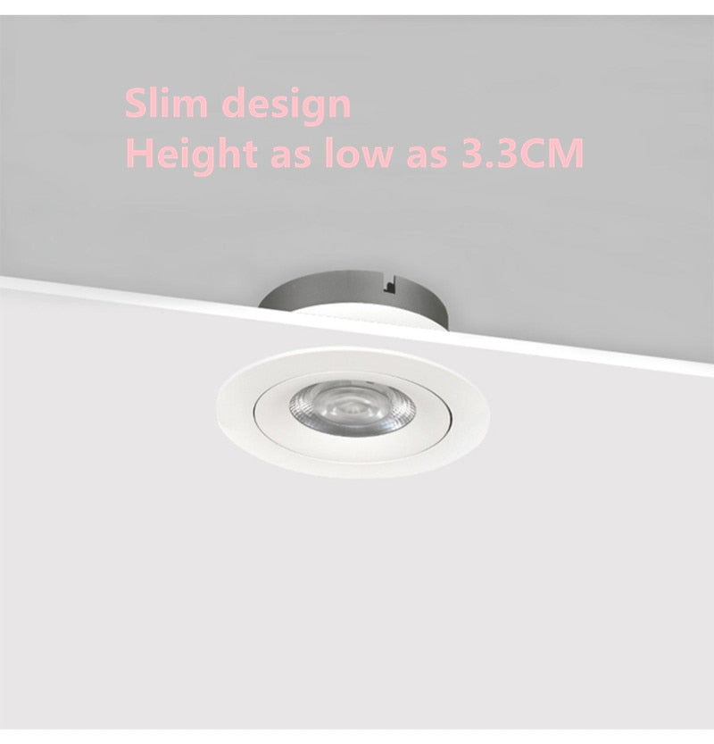 Dimmable LED COB downlight 110V 220V Spotlight 7W 10W 15W 20W 25W 30W Highlight Lamp Ceilinglight for Indoor lighting