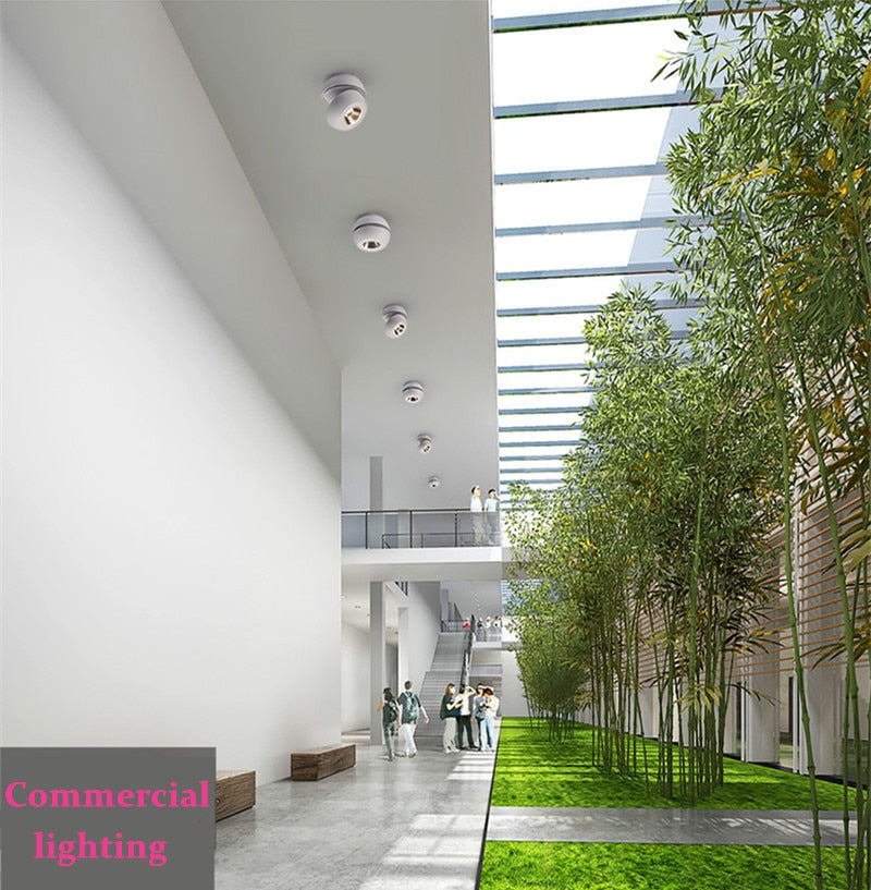 Surface Mounted Ceiling Downlights dimmable 7W 9W 14W 18W 28w 36w AC85-265V lamp COB Dimmable LED Downlights Ceiling Spot lights