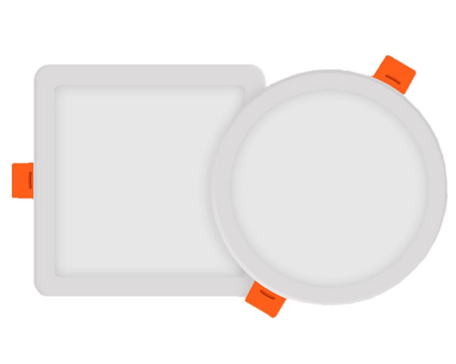 LED Panel Lights Ultra-thin Surface Downlight 6W 8W 15W 20W 220V Square Round Panel Light White/Warm Indoor Bedroom LED Light