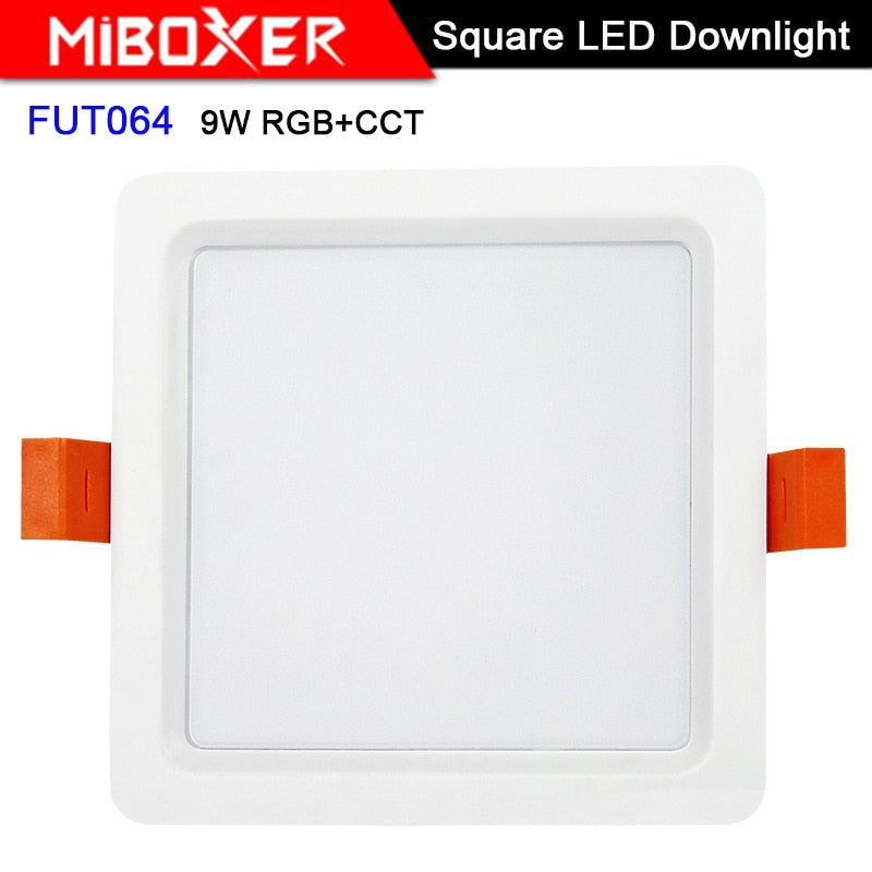 Miboxer LED 9W RGB+CCT LED Downlight FUT064 AC 100V-240V Square Brightness adjustable