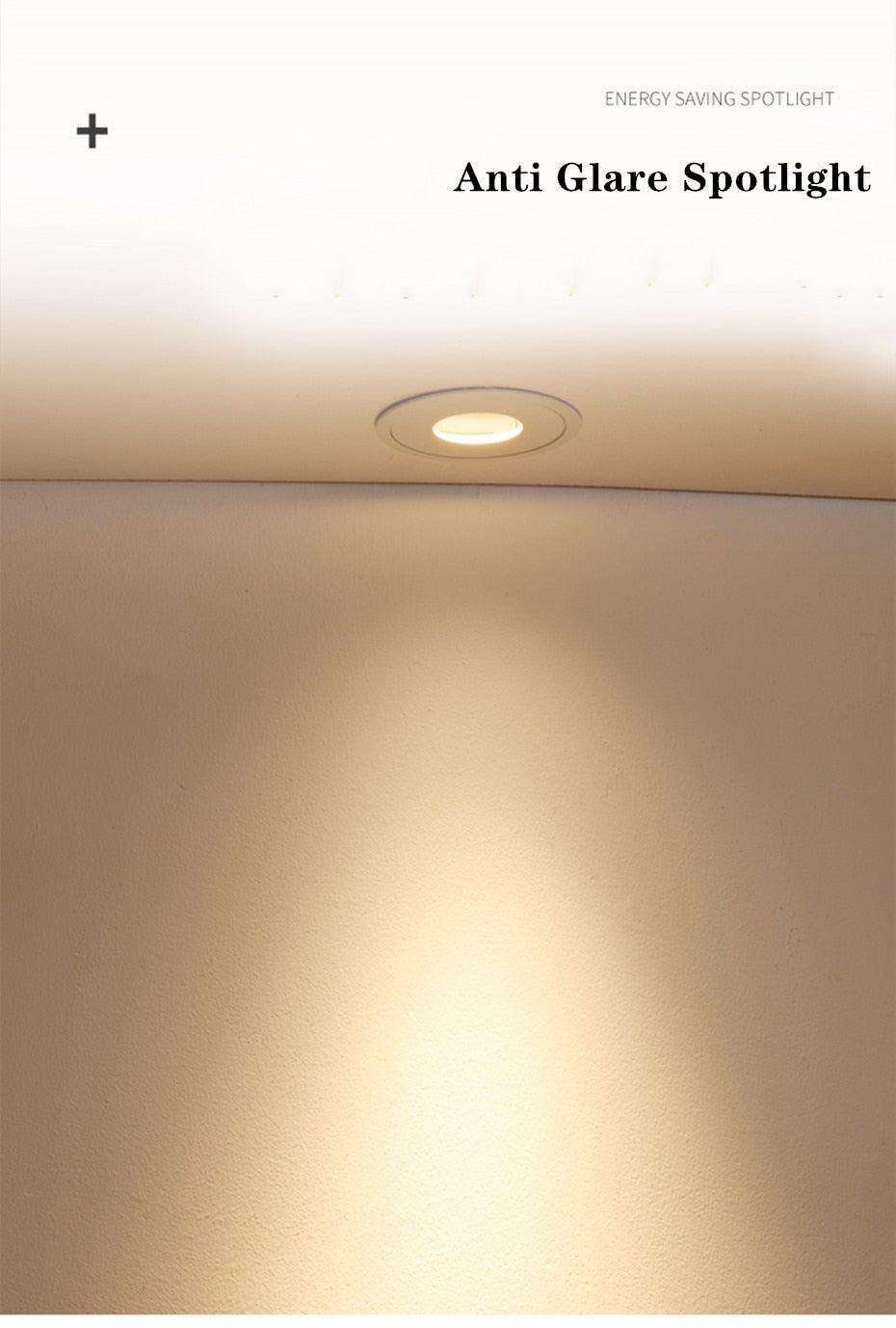 Dimmable LED Downlight 7W 12W 15W Round Recessed Lamp AC220V 110V Bulb Bedroom Kitchen Indoor Anti Glare Spot Lighting