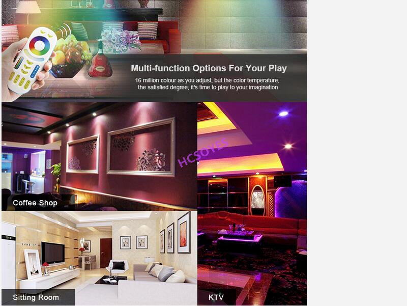 MIBOXER FUT065 18W /FUT066 12W RGB+CCT LED Downlight Brightness adjustable AC110 220V Color temperature Wireless WIFI APP