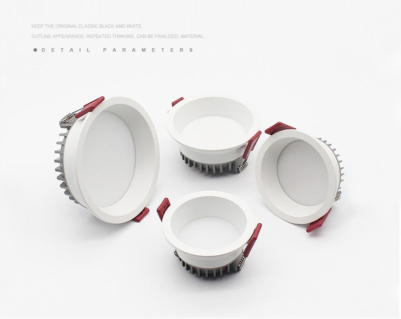 Recessed CCT 3000K-6000K Change Color Temperature LED COB Downlight 85-265V Ceiling Lamp Spot Light 12W 15W 18W 24W With Drive