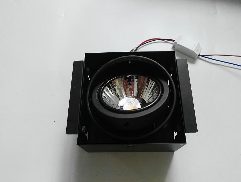 Square 2*15W 2head COB LED Downlight all with power Driver 15W COB LED Down Light