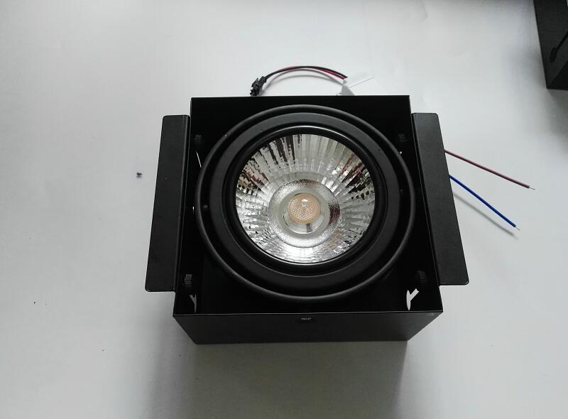 Square 2*15W 2head COB LED Downlight all with power Driver 15W COB LED Down Light